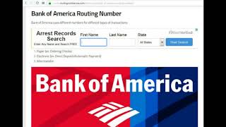 How to Find Bank of America Routing Number [upl. by Eixam]