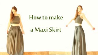 DIY Maxi Skirt  Beginner Friendly [upl. by Zetnauq]