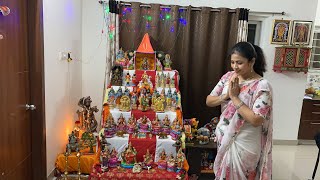 Dussehra special BOMMALA KOLUVU బొమ్మల కొలువు on live vlog Sushma Kiron [upl. by Reel]