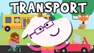 How Do You Go To School Transportation Song Wormhole English  Songs For Kids [upl. by Nylhsoj]