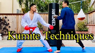 6 BEST KUMITE TECHNIQUES ⛩🥋 [upl. by Dosh353]