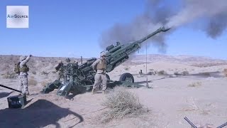 US Marines Firing the M777 155mm Howitzer [upl. by Rafaelle278]