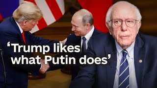 Bernie Sanders on Trump’s alignment with Russia [upl. by Goodhen502]