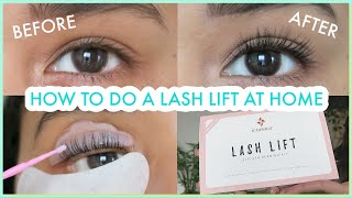 HOW TO DO A LASH LIFT AT HOME and what I regret about it 1 week later [upl. by Leacim]