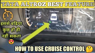 Cruise Control In 💥 TATA ALTROZ 💥 How To Use Cruise Control  Altroz [upl. by Pelligrini17]