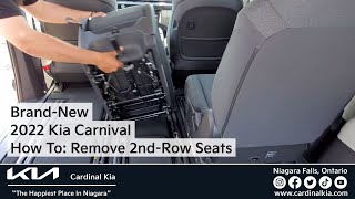 AllNew 2022 Kia Carnival  How To Remove Your Second Row Seats [upl. by Chancelor]