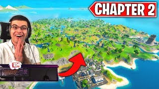 NEW Fortnite Chapter 2 Map LIVE REACTION [upl. by Anilrats]