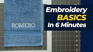 Embroidery for beginners in 6 minutes [upl. by Dragelin]