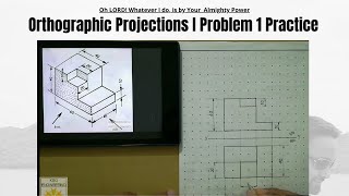 Orthographic Projections  orthographic projection in engineering drawing [upl. by Araminta]