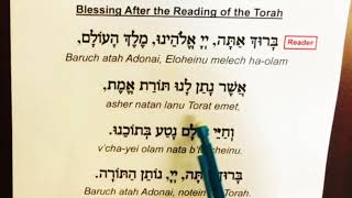 Blessing After Torah Reading  Transliteration [upl. by Niltac]