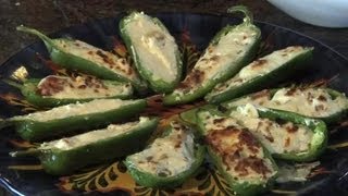 Cream CheeseStuffed Jalapeno Peppers  Delicious Dishes [upl. by Nevetse]