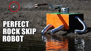 Rock Skip Robot The Science of Perfect Rock Skipping [upl. by Anialram]