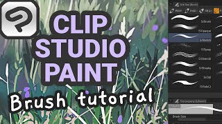 Tutorial How To Make Custom Brushes In Clip Studio Paint [upl. by Adnik278]