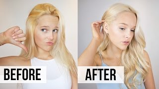 How to Fix Brassy Hair  At Home Toner Tutorial [upl. by Enoitna]