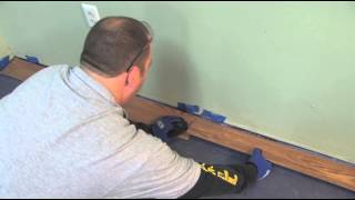 How to Install Laminate Flooring Lock amp Fold  LL Flooring [upl. by Nekcarb167]