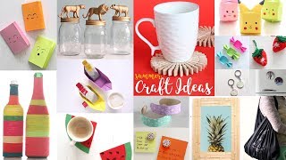 22 Cool Summer Craft Ideas  DIY Projects For Summer  Handcraft [upl. by Haines]