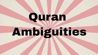 Sulaiman Moola  Quran Ambiguous [upl. by Cherida]