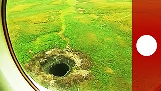 Mysterious giant crater discovered at worlds end in Siberia [upl. by Dolli480]