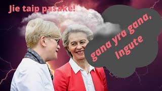 Europos komisijos pirmininkė quotpasiuntėquot Šimonytę [upl. by Robyn]