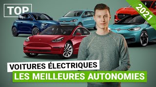 Le TOP des voitures électriques 2021 avec le plus dautonomie [upl. by Ahsehyt]