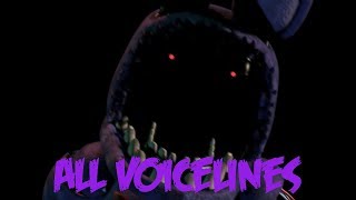 Withered Bonnie  All Voicelines with Subtitles  Ultimate Custom Night [upl. by Campman]