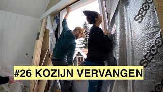 ZELF HET KOZIJN VERVANGEN  KLUSVROUW 26 [upl. by Analihp]