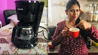 Philips Coffee Maker Unboxing amp Demo  Philips HD743120 760 Watt Coffee Maker  MOM amp STAR [upl. by Htenay467]