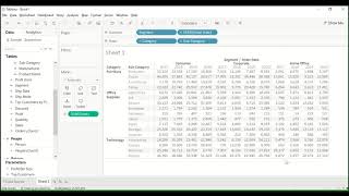 Tableau  How to Create a Text Table [upl. by Bacchus]