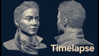 Sculpting Better Heads in Zbrush Narrated Timelapse [upl. by Anippesuig]