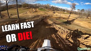 First Time Riding A Dirt Bike Track  Budds Creek Motocross Park [upl. by Gersham339]