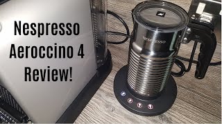 Nespresso Aeroccino 4 Milk Frother Review  Worth upgrading from the Aeroccino 3 [upl. by Adlitam]