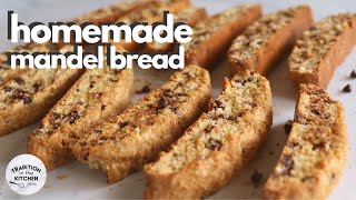 Homemade MANDEL BREAD Recipe  Tradition in the Kitchen [upl. by Torrence]