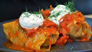 Gołąbki z mięsem mieszanym  Polish Stuffed Cabbage  Oddaszfartucha [upl. by Ennovyahs23]