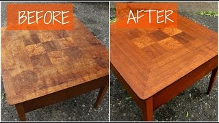 DIY Mid Century Furniture Refinish [upl. by Pani976]