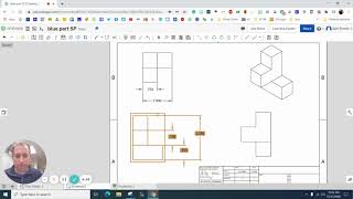 Orthographic Drawing with OnShape [upl. by Shoifet773]