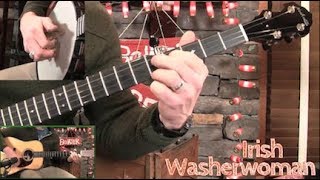 quotIrish Washerwomanquot SingleString Banjo Lesson [upl. by Tammara]