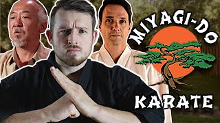 How to Fight Like MIYAGIDO Karate  Cobra Kai [upl. by Heathcote858]