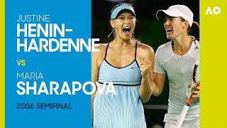 Justine HeninHardenne v Maria Sharapova  Australian Open 2006 Semifinal  AO Classics [upl. by Eixela]