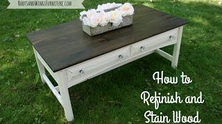 How to Refinish and Stain Wood [upl. by Bronder]