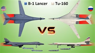 Rockwell B1 Lancer vs Tupolev160 Blackjack Which of the two is Better [upl. by Keare577]