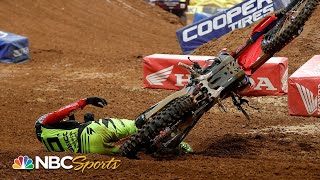 Wildest moments from 2021 Supercross season  Motorsports on NBC [upl. by Oelc]