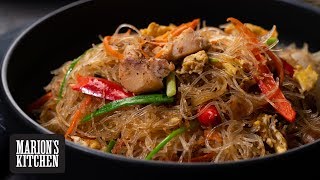 Thai Stirfried Glass Noodles  Marions Kitchen [upl. by Notnil]