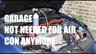 How to ReGas Air Con Yourself  PerformanceCars [upl. by Anaicilef]