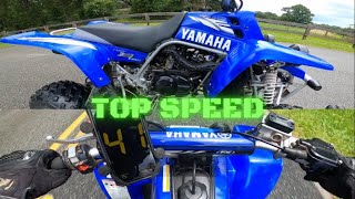 STOCK Banshee 350 Twin 2Stroke Top Speed [upl. by Teik]