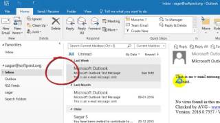 How to create archive folder in Outlook [upl. by Imelida198]