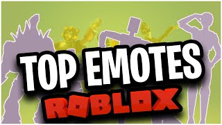 The 10 BEST Ranked Emotes in Roblox [upl. by Janella77]