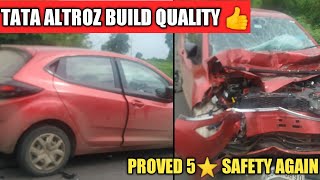 TATA ALTROZ BUILD QUALITY  5 STAR SAFETY PROVED AGAIN  ALL PASSENGERS SAFE  ALTROZ [upl. by Graeme930]