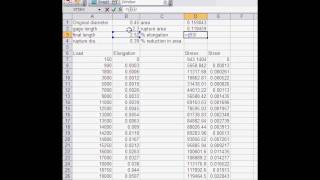 E percent elongation and reduction in area calculations [upl. by Onailime]