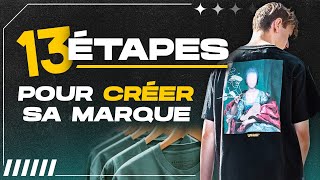 Créer sa marque de vêtements  les 13 étapes à suivre GUIDE pour créer sa marque ✔️ [upl. by Eilyak]