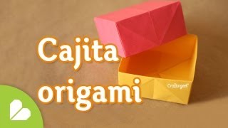 Como hacer Caja Origami BASICA y FACIL [upl. by Alcinia]